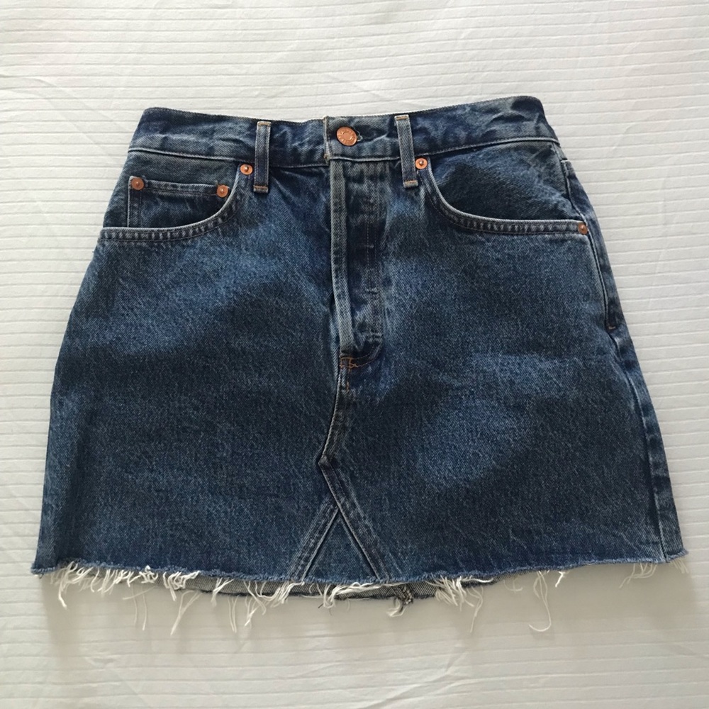 Agolde | Quinn High Rise Mini Skirt - RIDE - Picture 4 of 11